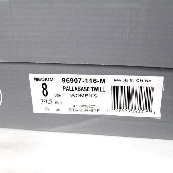 Palladium Pallabase Twill Star White-M Size 8 NIB - Picture 3 of 3